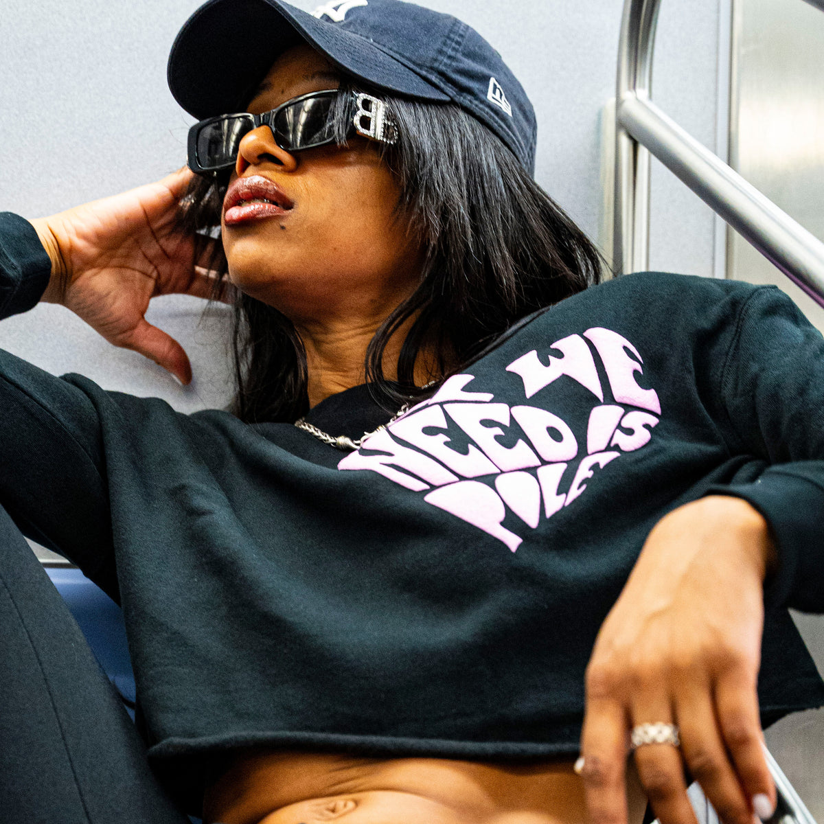 All We Need Crop Crewneck